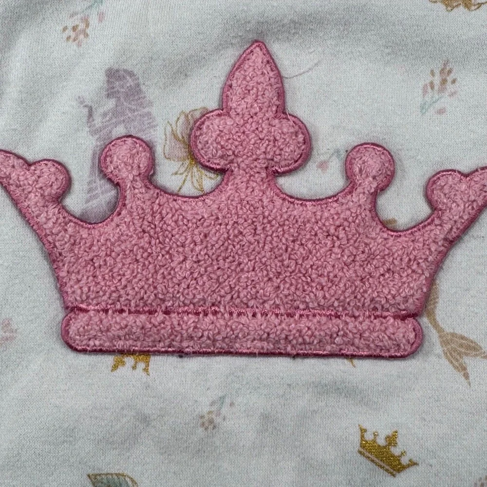 Kids Princess‎ Crown Graphic Sweatshirt Long Sleeve Pullover White Pink